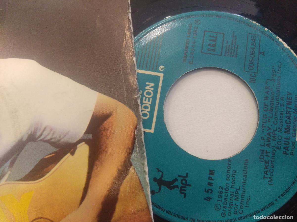 Discos de vinilo: PAUL McCARTNEY/LLEVATELO/SINGLE. - Foto 2