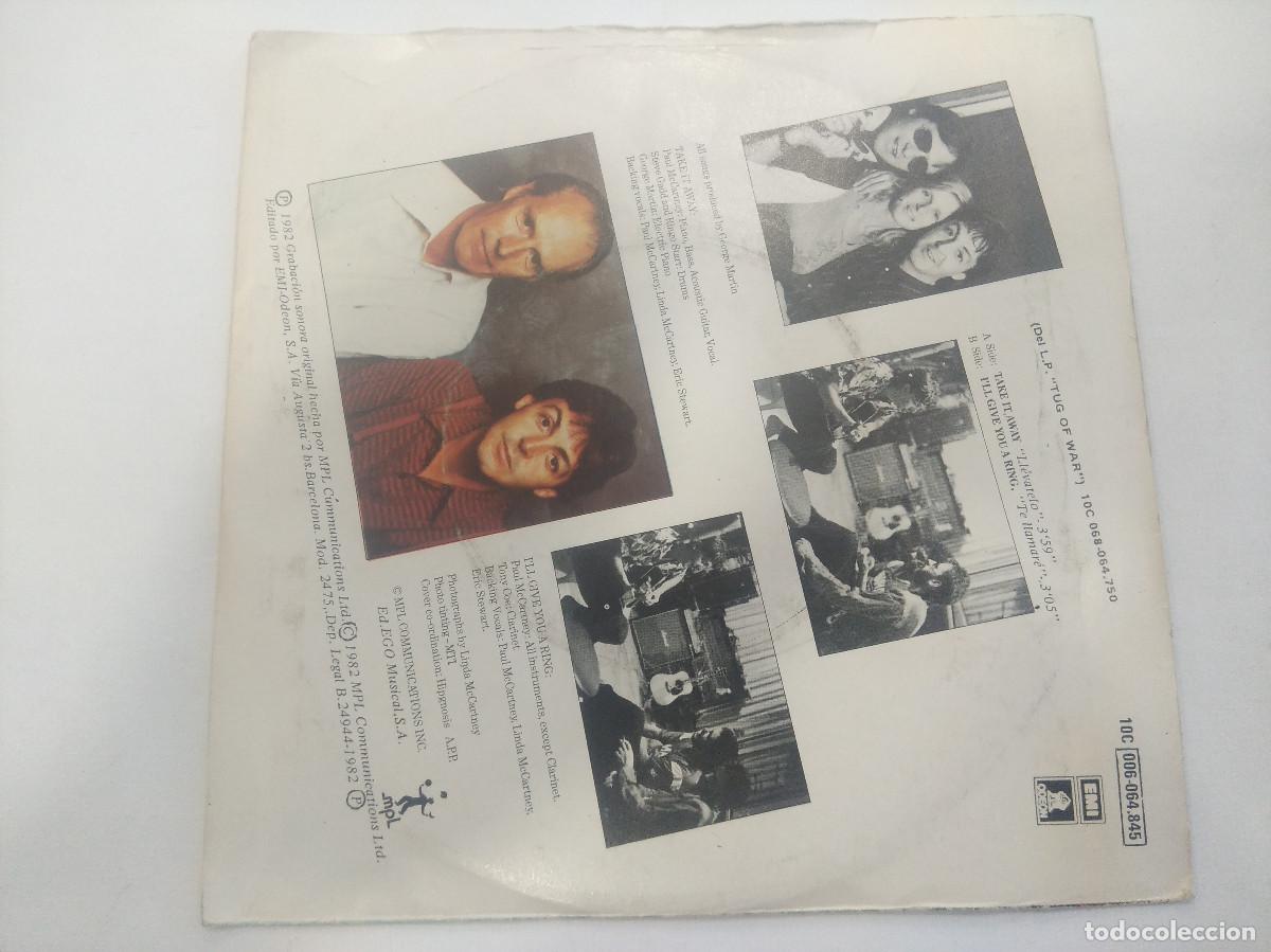 Discos de vinilo: PAUL McCARTNEY/LLEVATELO/SINGLE. - Foto 3