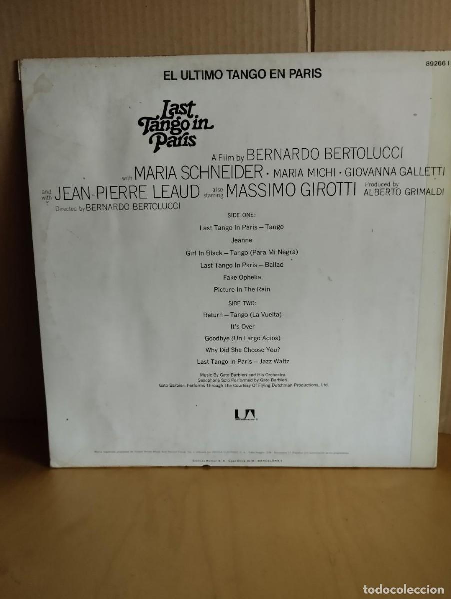 Discos de vinilo: LAST TANGO IN PARIS ---- B.S.O. - Foto 2