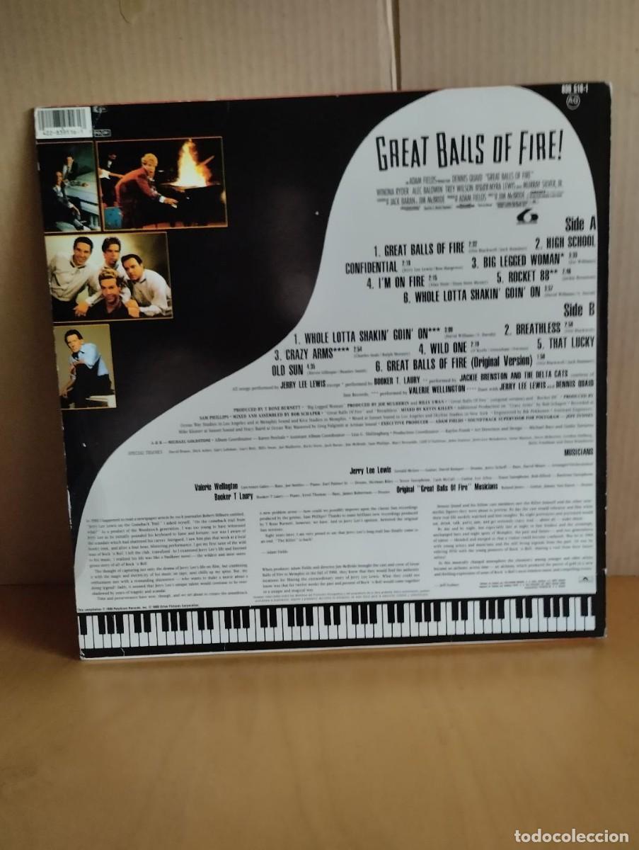 Discos de vinilo: GRAN BOLA DE FUEGO --- B.S.O. - Foto 2
