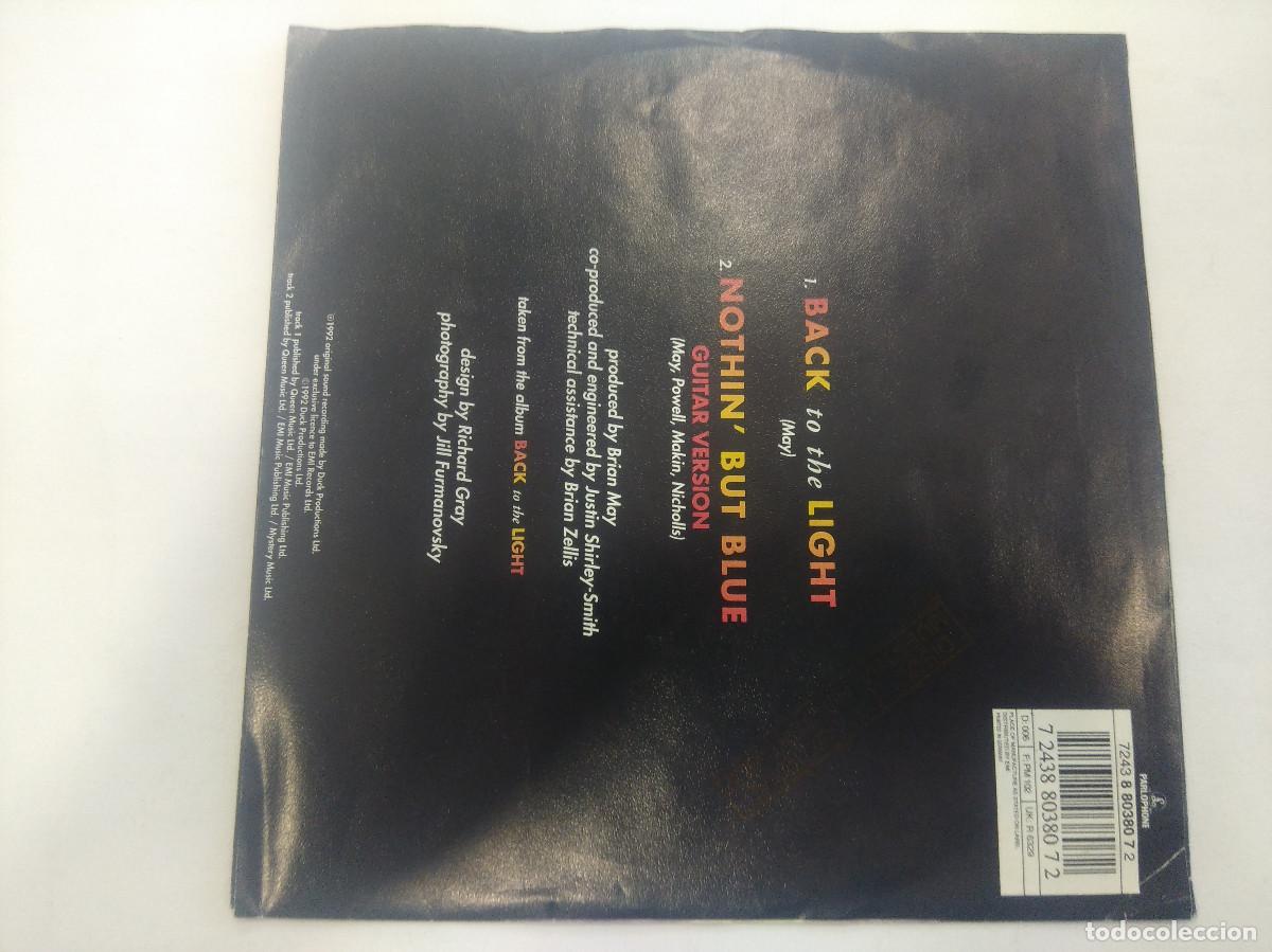 Discos de vinilo: BRIAN MAY/BACK TO THE LIGHT/SINGLE. - Foto 3