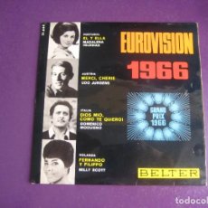 Discos de vinilo: EUROVISION 1966 - MADALENA IGLESIAS, UDO JURGENS, DOMENICO MODUGNO, MILLY SCOTT - EP BELTER