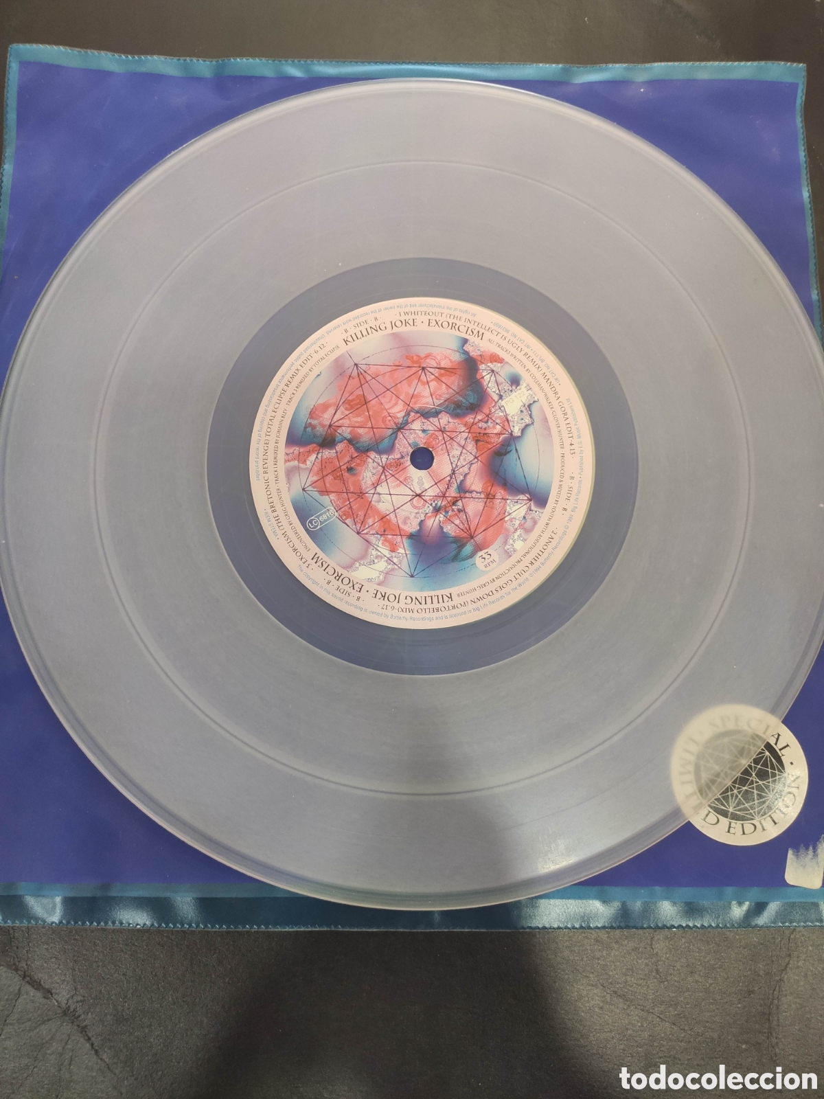 Discos de vinilo: MAXI 10&rdquo; KILLING JOKE EXORCISM. VINILO TRANSPARENTE - Foto 2