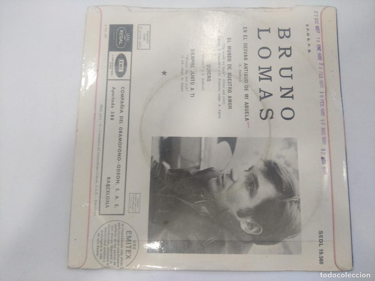 Discos de vinilo: BRUNO LOMAS/EN EL DESVAN ANTIGUO DE MI ABUELA/SINGLE. - Foto 3