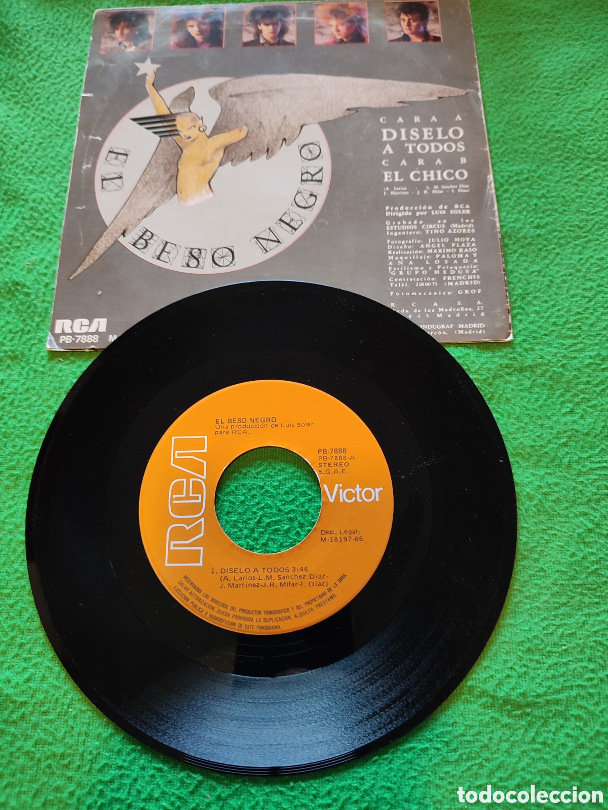 Discos de vinilo: El beso negro - D&iacute;selo a todos - Foto 2