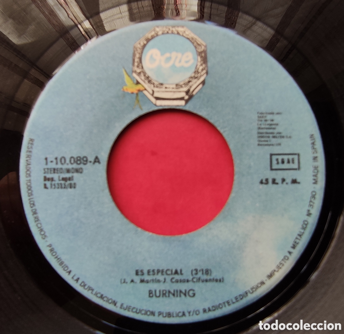 Discos de vinilo: Single de BURNING - Foto 3