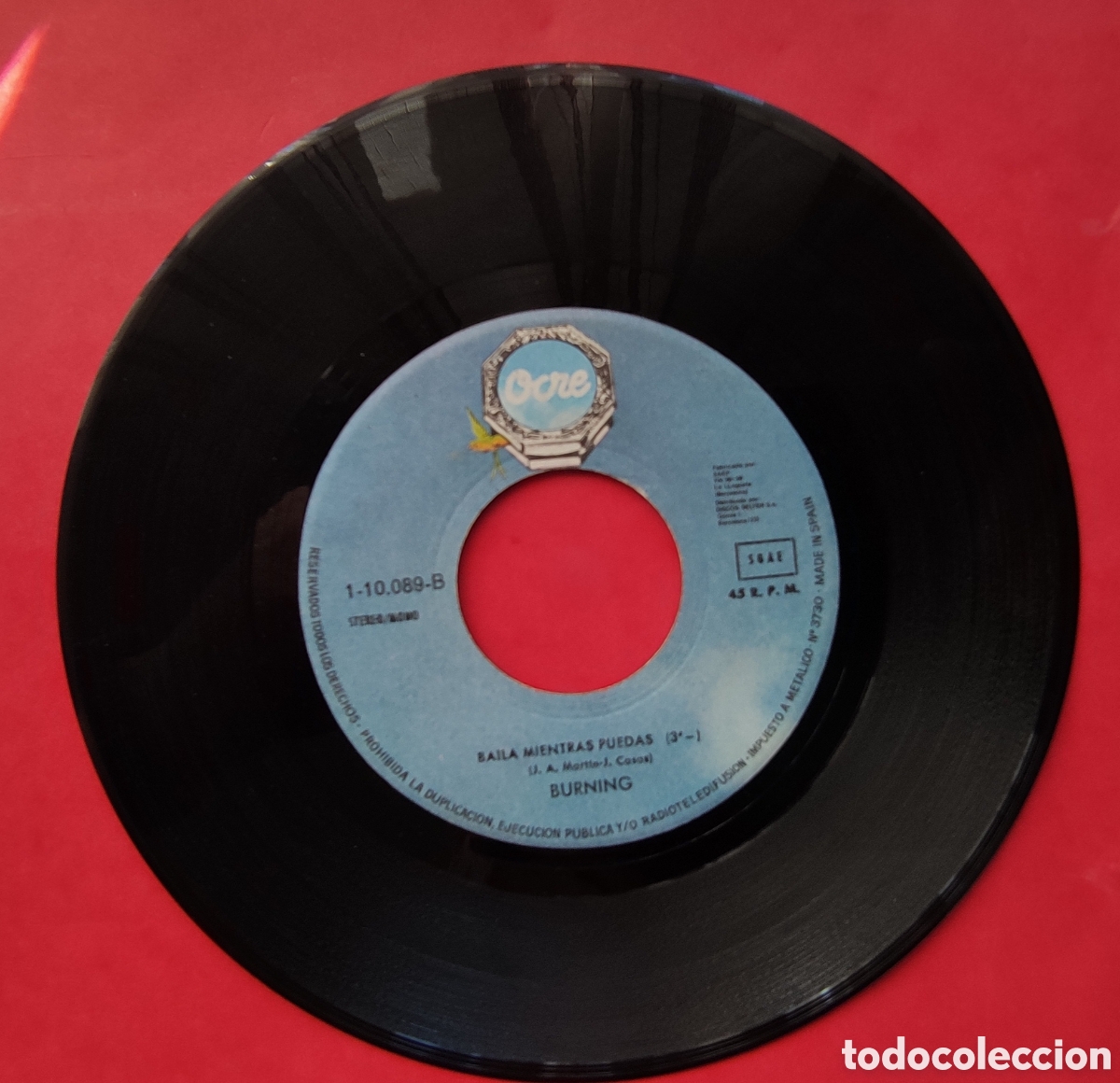 Discos de vinilo: Single de BURNING - Foto 4