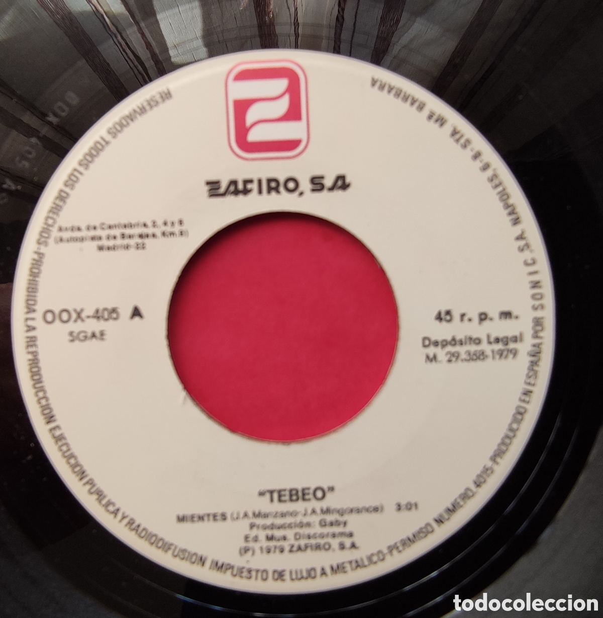 Discos de vinilo: Single de TEBEO - Foto 3