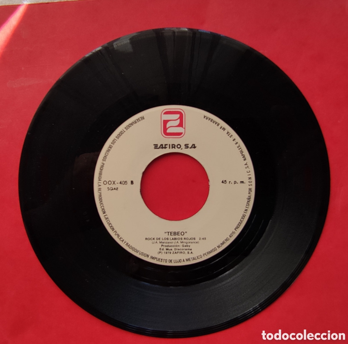 Discos de vinilo: Single de TEBEO - Foto 4