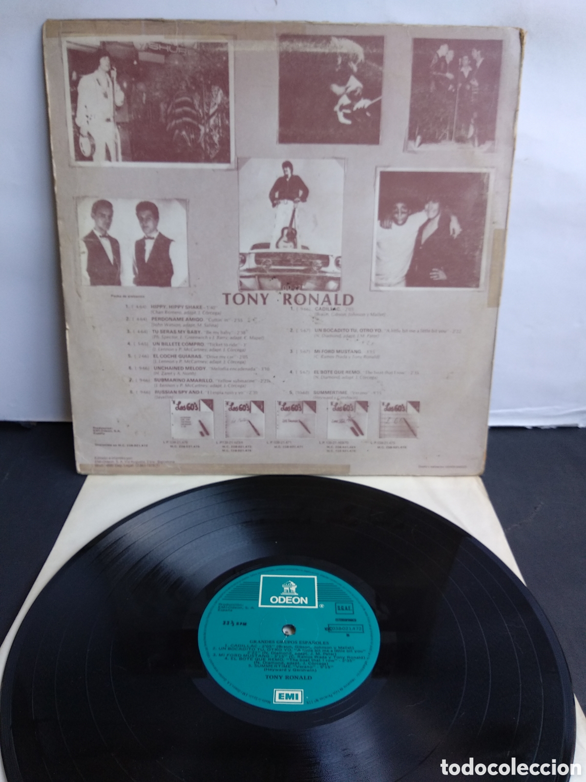 Discos de vinilo: TONY RONALD, LOS 60S, SPAIN, ODEON, 1978, J.4 - Foto 2