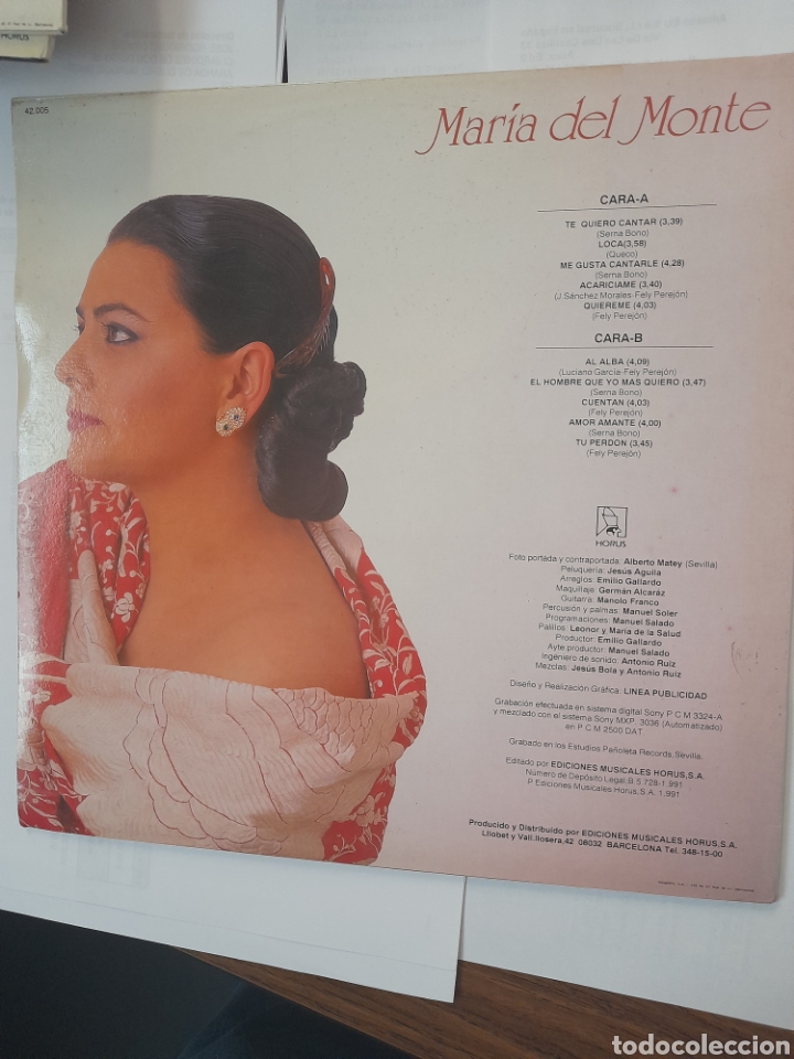 Discos de vinilo: Maria del Monte. Al Alba. - Foto 2