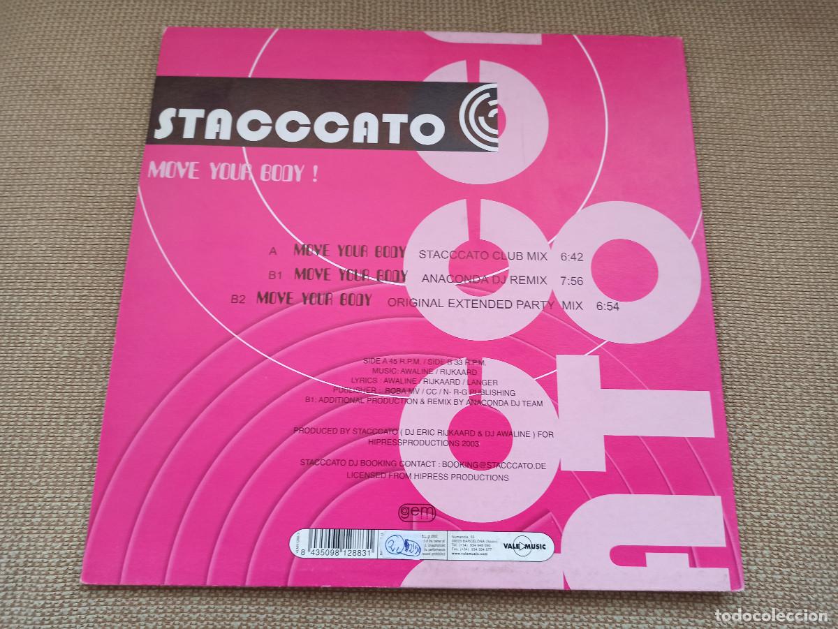 Discos de vinilo: Stacccato - Move Your Body! (12&rdquo;) - Foto 2
