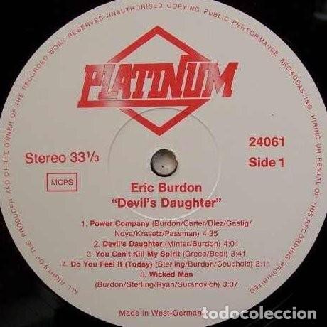 Discos de vinilo: Eric Burdon &ndash; Devils Daughter - Foto 3