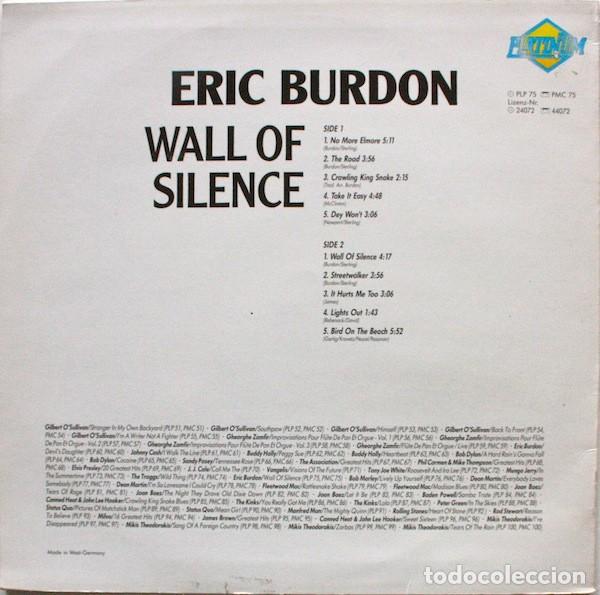 Discos de vinilo: Eric Burdon &ndash; Wall Of Silence - Foto 2