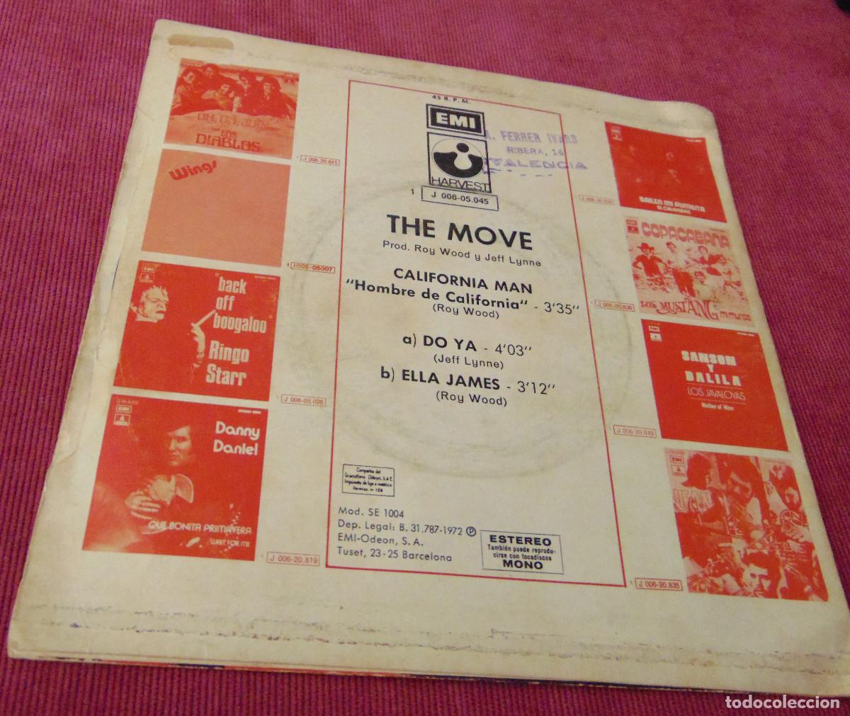 Discos de vinilo: The Move &ndash; California Man - SINGLE 1972 - Foto 2