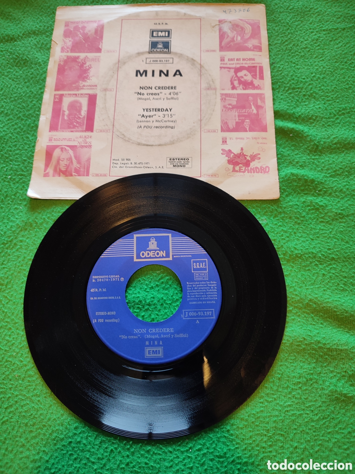 Discos de vinilo: Mina - Non credere - Foto 2