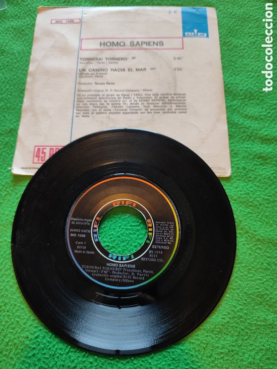 Discos de vinilo: Homo Sapiens - Tornerai , Tornero - Foto 2