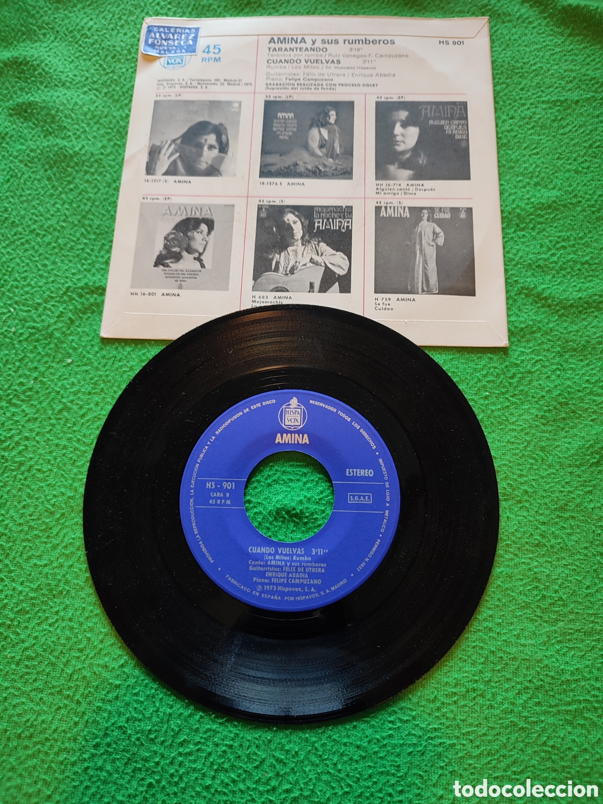 Discos de vinilo: Amina - Taranteando - Foto 2