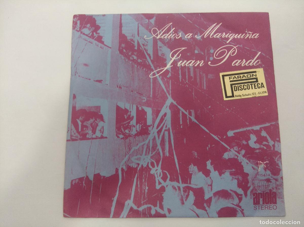 Discos de vinilo: JUAN PARDO/ADIOS A MARIQUI&Ntilde;A/SINGLE. - Foto 1