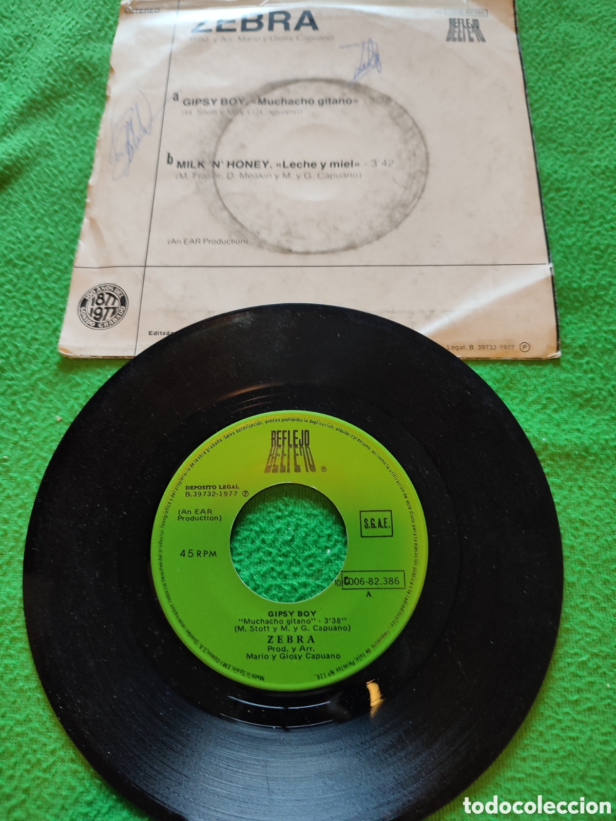 Discos de vinilo: Zebra - Gipsy boy Single - Foto 2