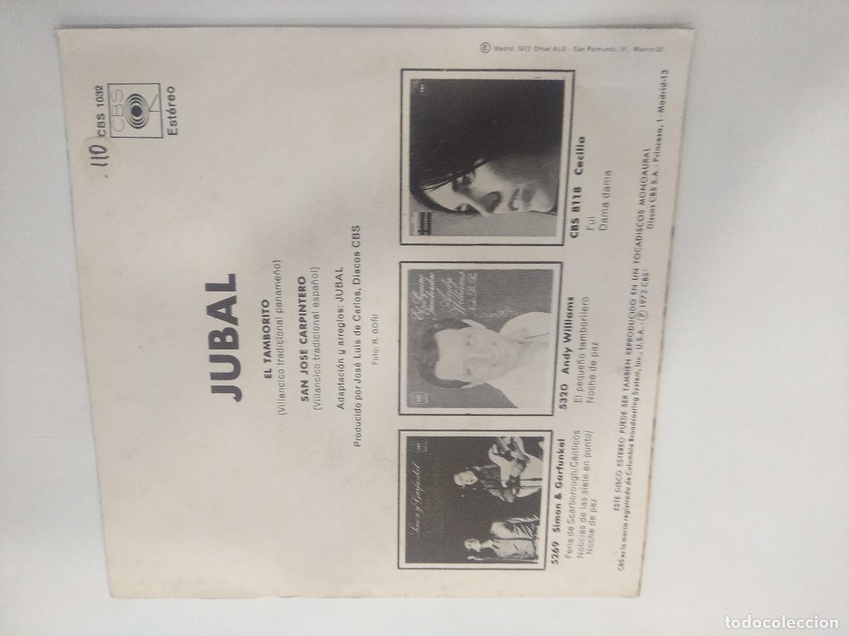 Discos de vinilo: JUBAL/EL TAMBORITO/SINGLE. - Foto 3