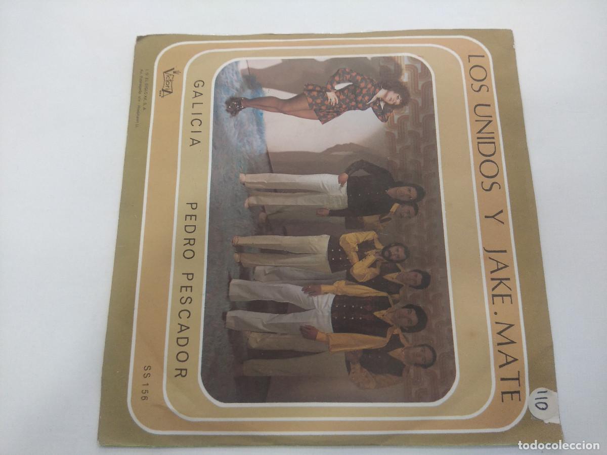 Discos de vinilo: LOS UNIDOS Y JAKE.MATE/GALICIA/SINGLE. - Foto 3