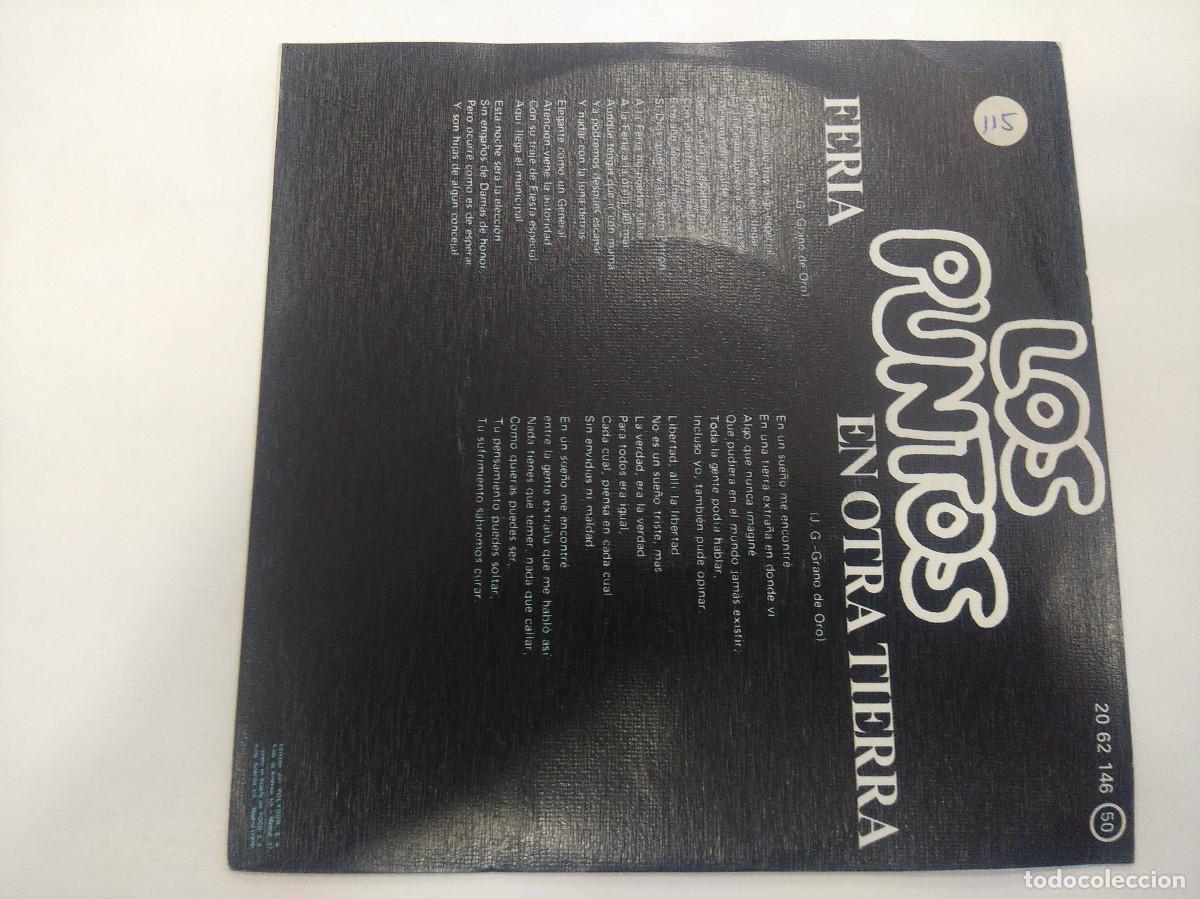 Discos de vinilo: LOS PUNTOS/FERIA/SINGLE. - Foto 3