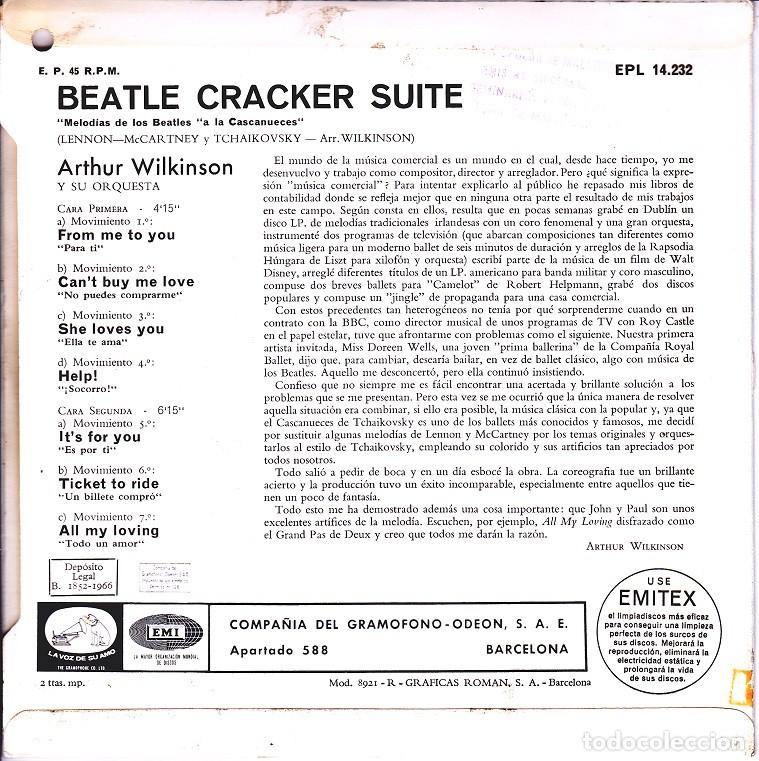 Discos de vinilo: Arthur Wilkinson &ndash; Beatle Cracker Suite &ndash; VSA 14.232 &ndash; 1966 - Foto 2