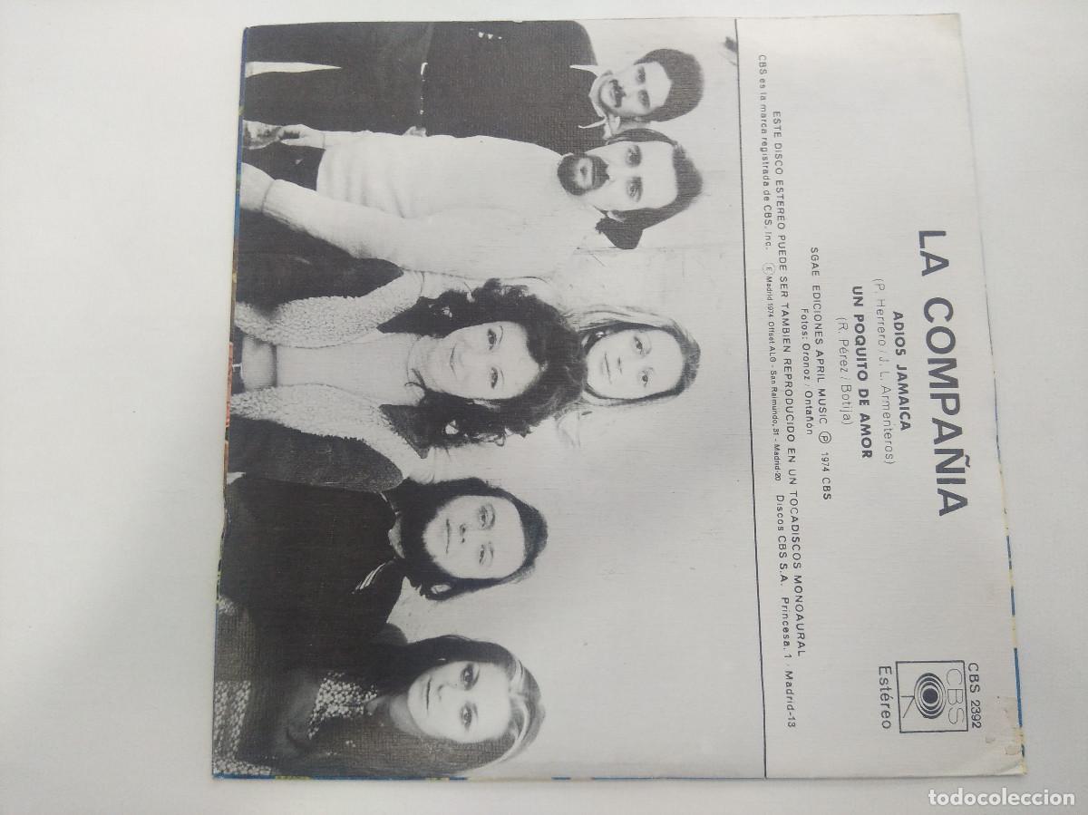 Discos de vinilo: LA COMPA&Ntilde;IA/ADIOS JAMAICA/SINGLE. - Foto 3