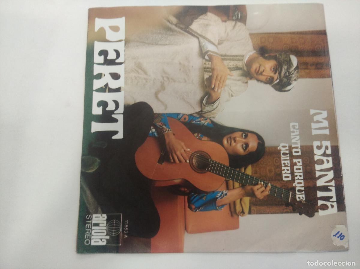 Discos de vinilo: PERET/MI SANTA/SINGLE. - Foto 3