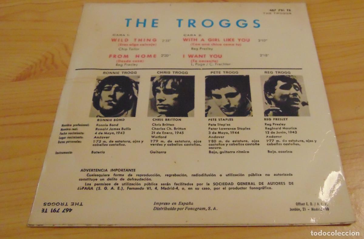 Discos de vinilo: The Troggs &ndash; Desde Ahora - EP 1966 - Foto 2