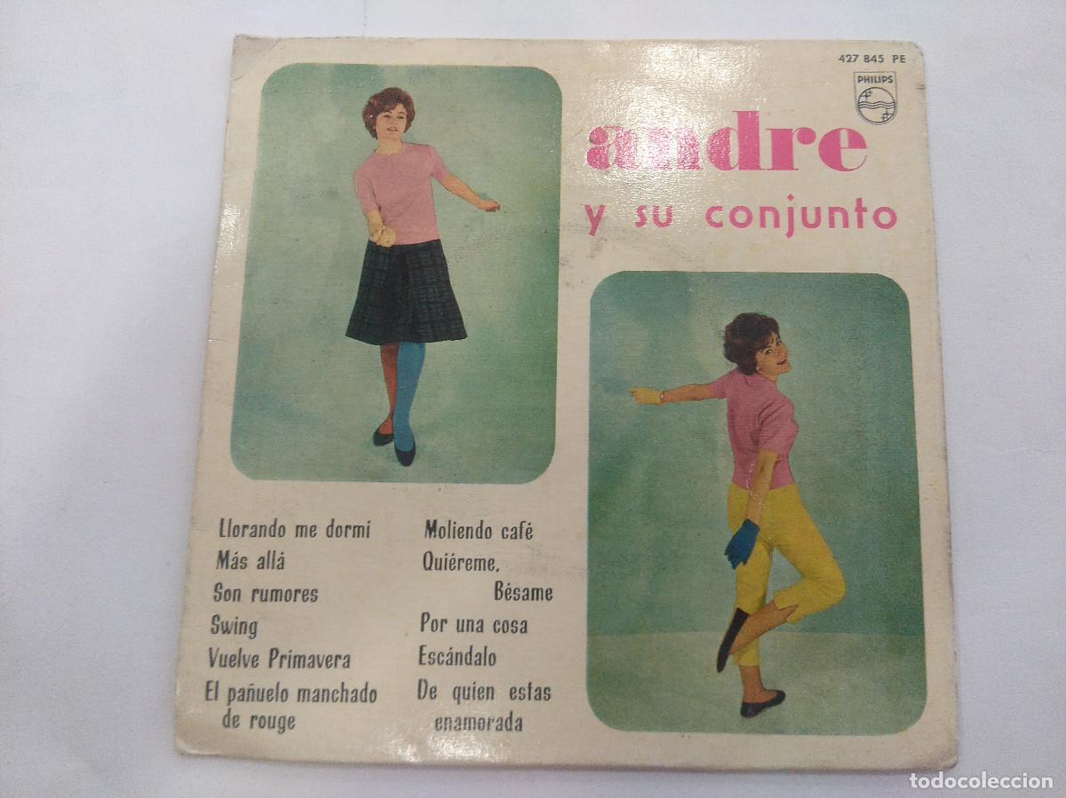 Discos de vinilo: ANDRE Y SU CONJUNTO/LLORANDO ME DORMI/SINGLE. - Foto 1