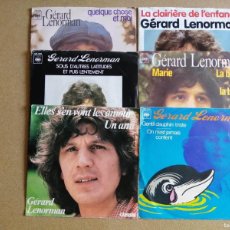 Discos de vinilo: 6 DISCOS SINGLE GERARD LENORMAN