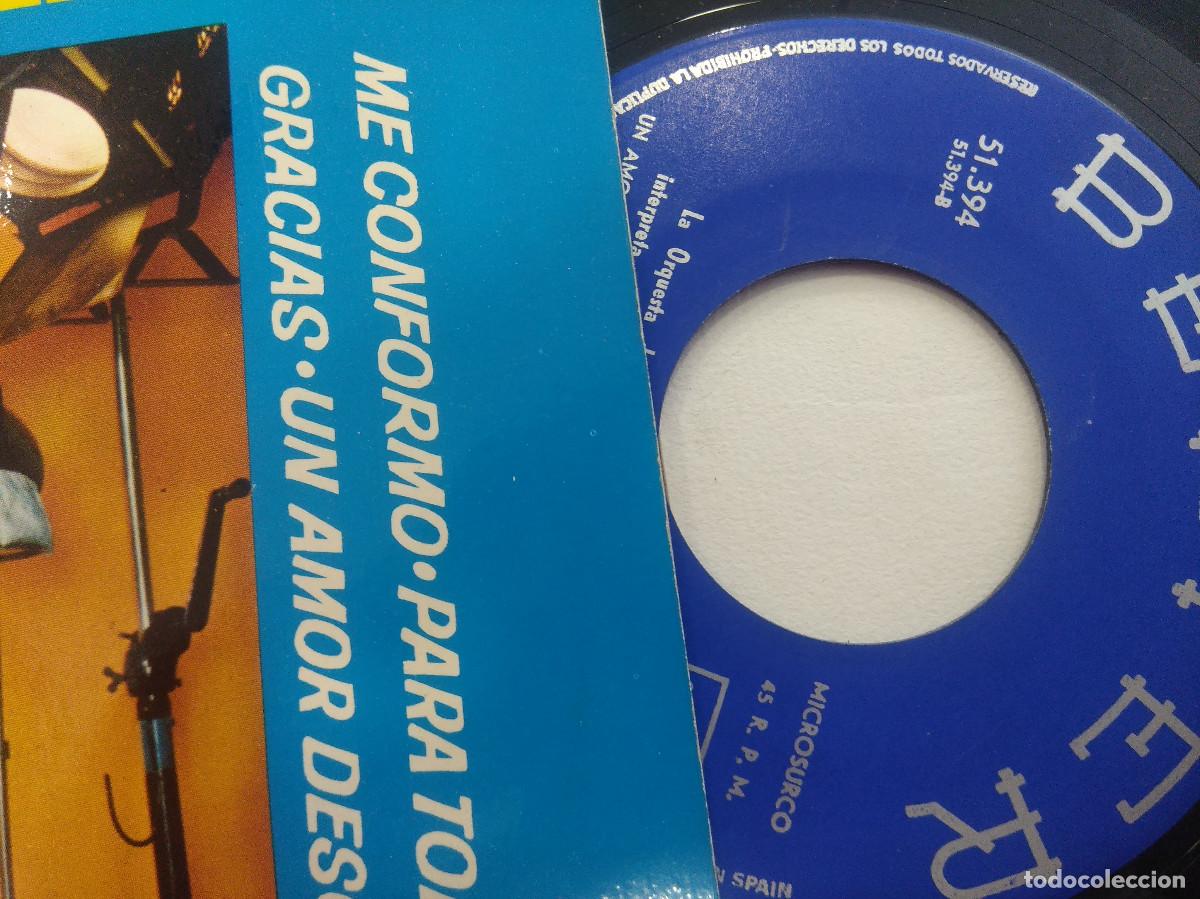 Discos de vinilo: LUCIO MILENA/ME CONFORMO/SINGLE. - Foto 2