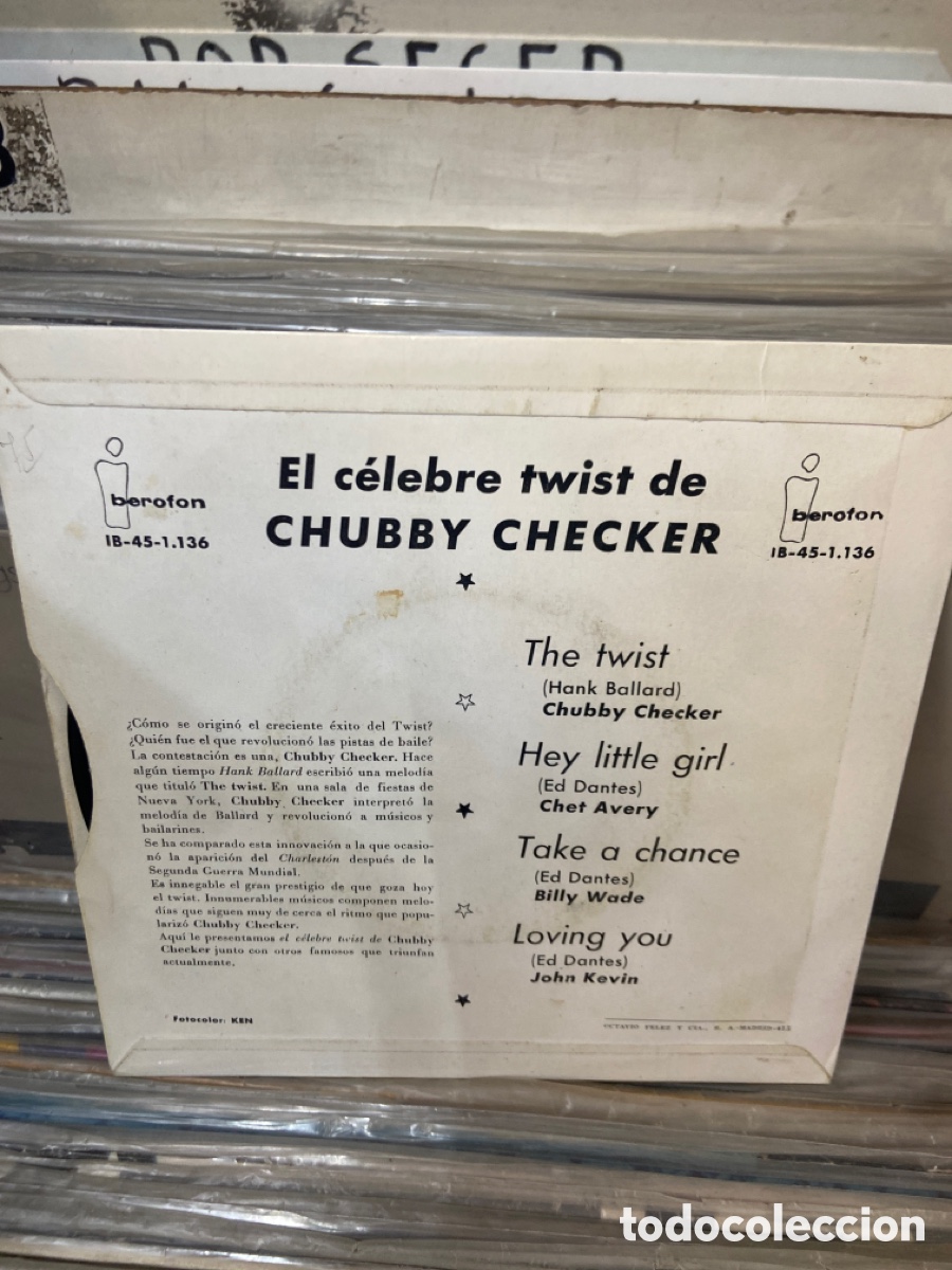Discos de vinilo: El celebre twist de chubby checker - Foto 2