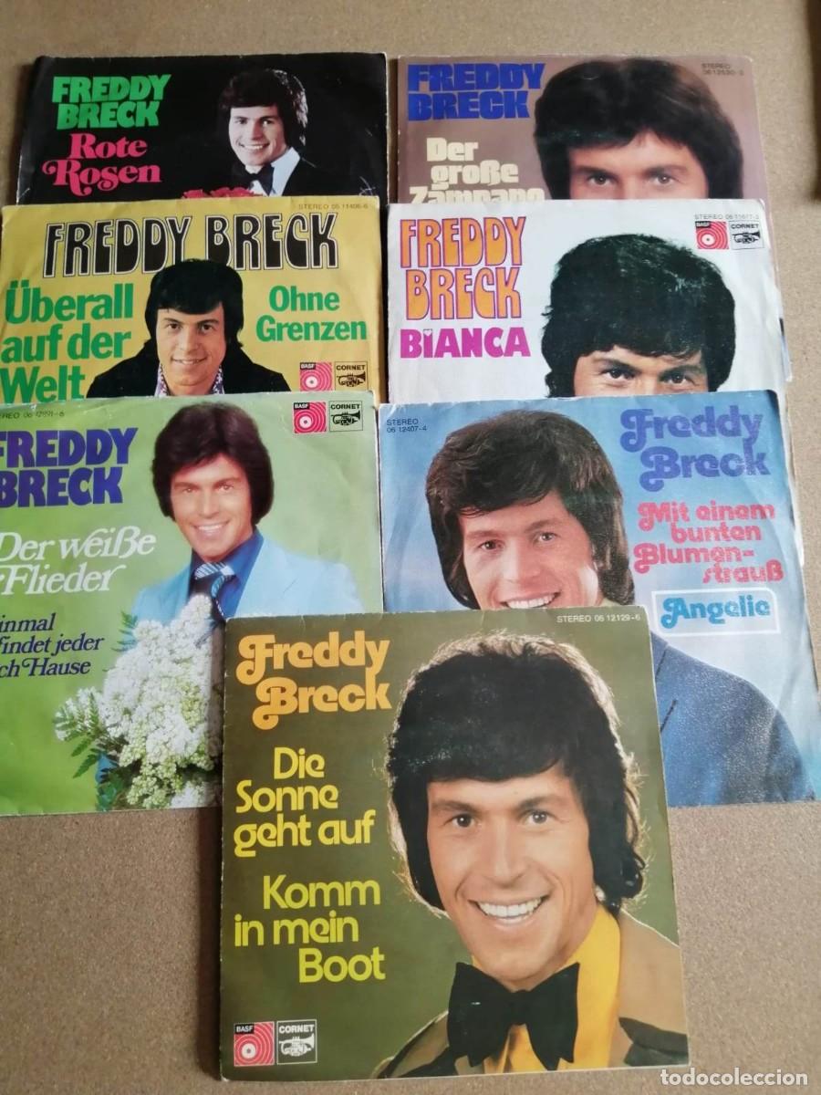 Discos de vinilo: DISCO SINGLE. FREDDY BRECK (7 DISCOS) - Foto 1
