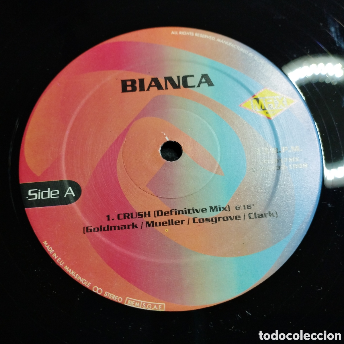 Discos de vinilo: Maxi Single 12&rdquo; Bianca 1998 Crush. 3 versiones. - Foto 5