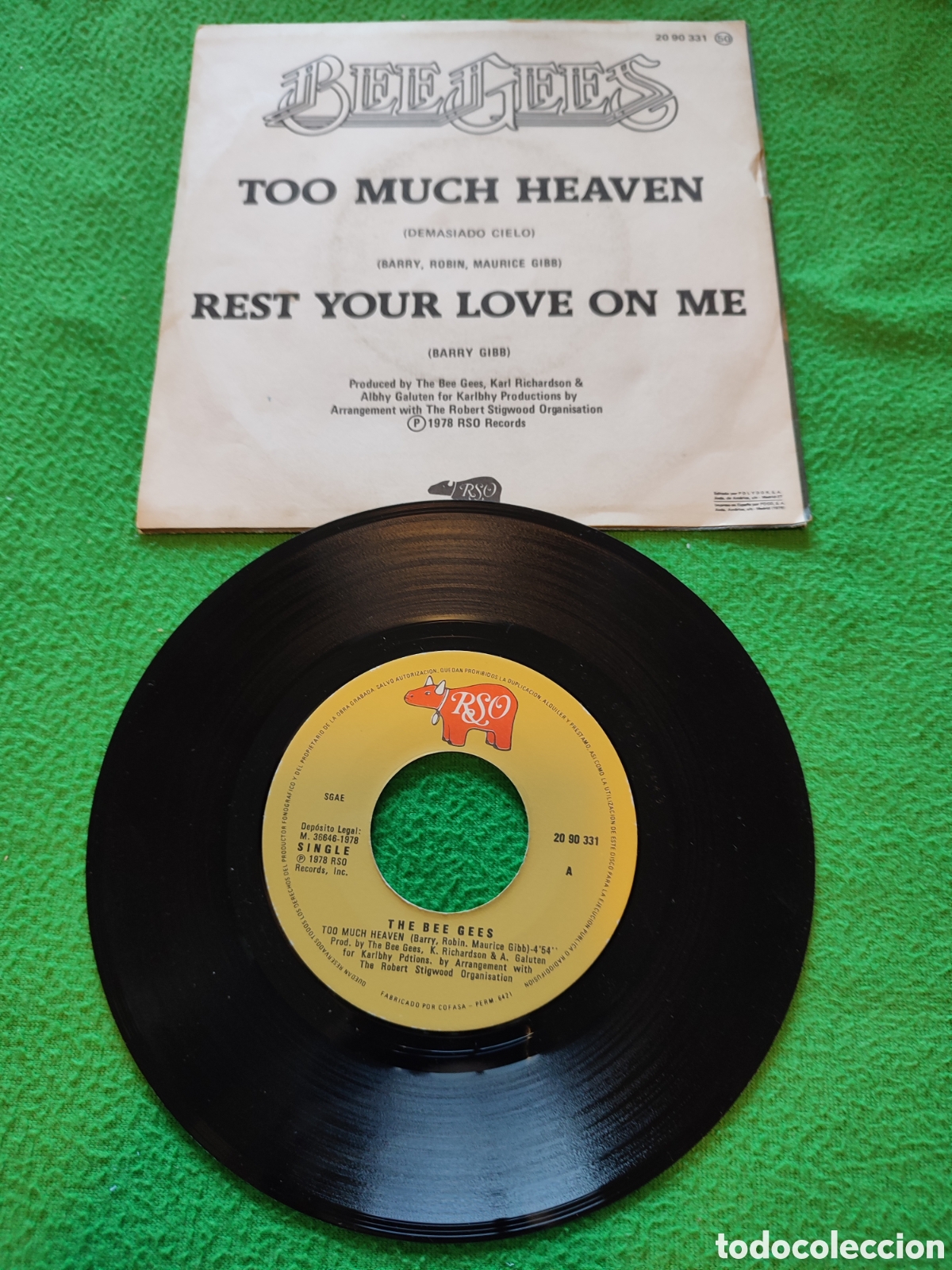 Discos de vinilo: The Bee Gees - Too much Heaven - Foto 2