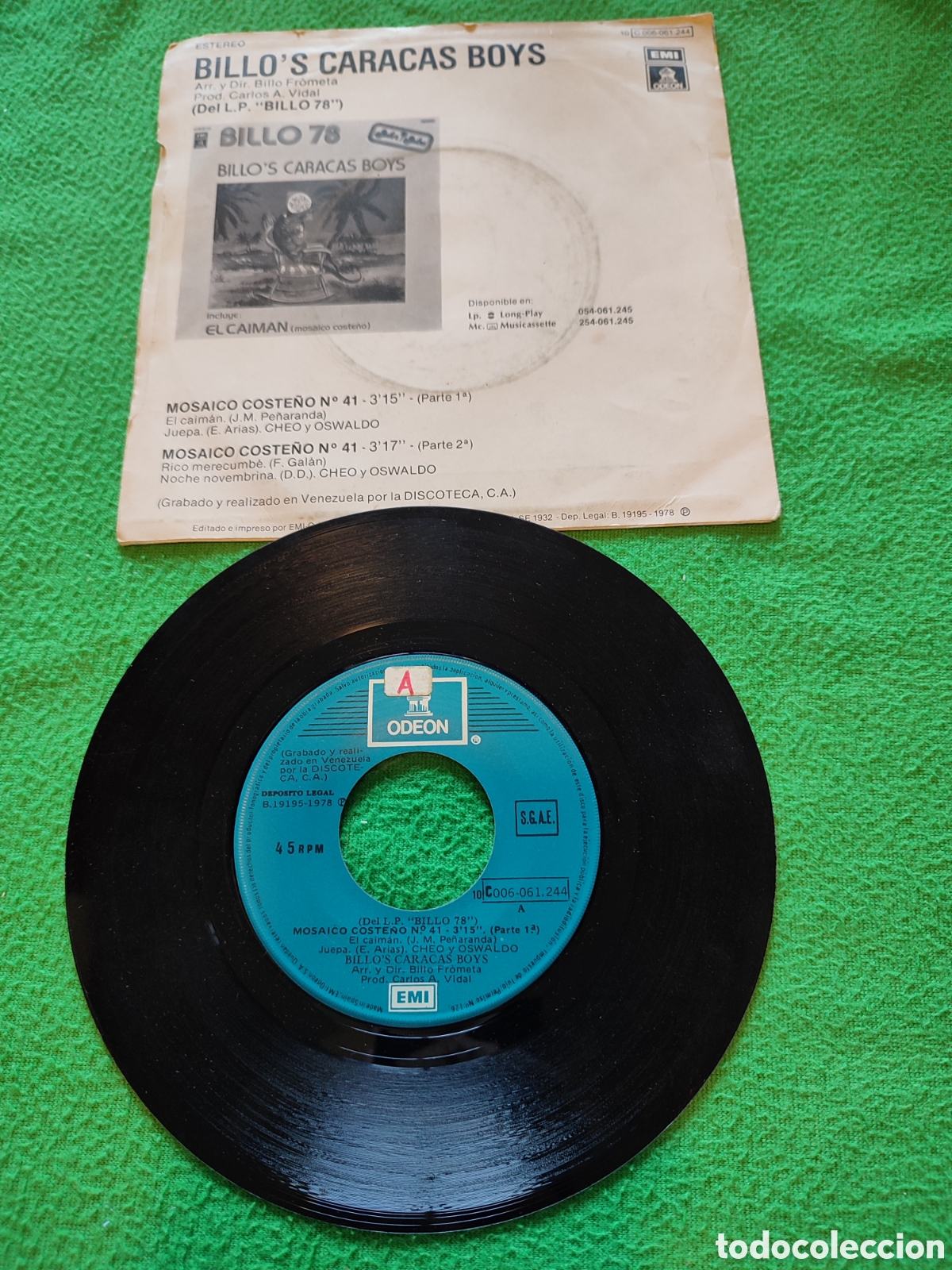 Discos de vinilo: Billos Caracas Boys - El caiman - Foto 2