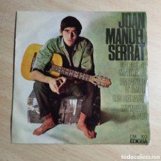 Discos de vinilo: EP 7” JOAN MANUEL SERRAT 1966 CANÇO DE MATINADA + 3.