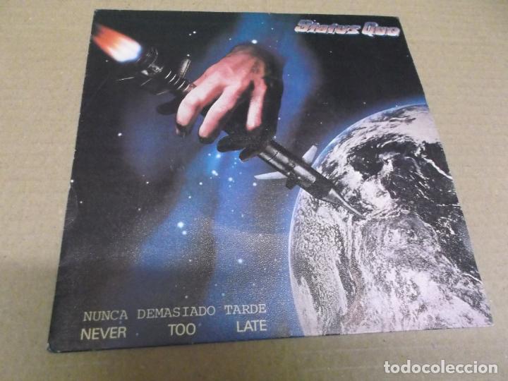 Discos de vinilo: STATUS QUO (SN) NEVER TOO LATE A&Ntilde;O &ndash; 1982 - Foto 1