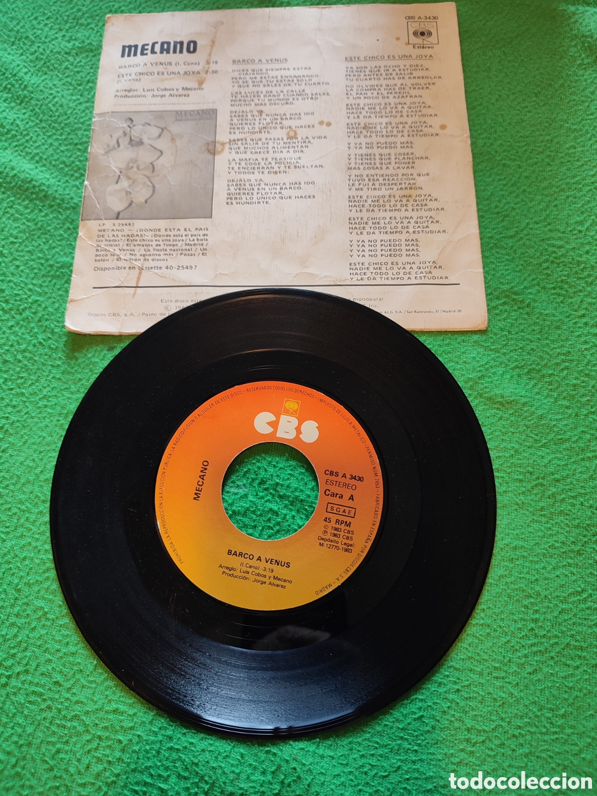 Discos de vinilo: Mecano - Barco a Venus - Foto 2