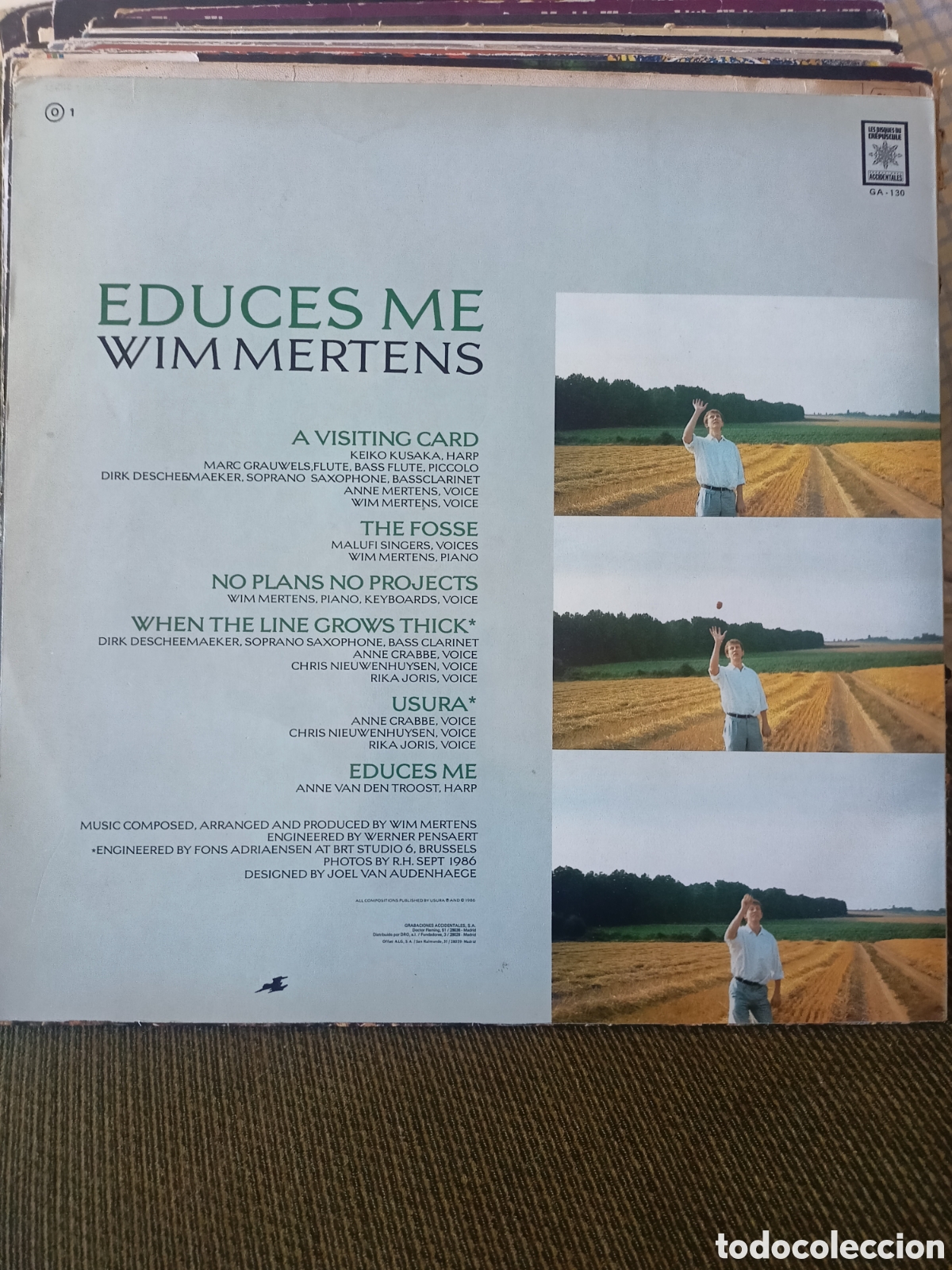 Discos de vinilo: Win mertens Educes me - Foto 2