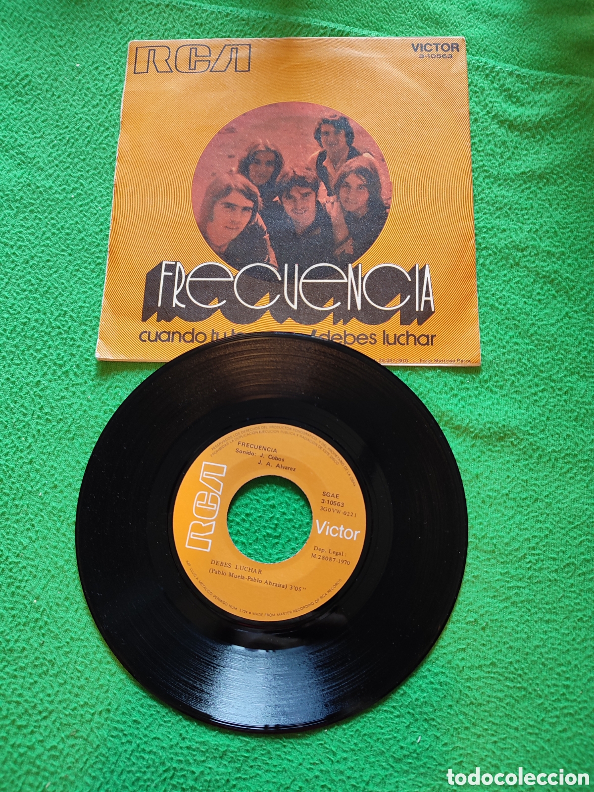 Discos de vinilo: Frecuencia - Debes luchar Vinilo single - Foto 2