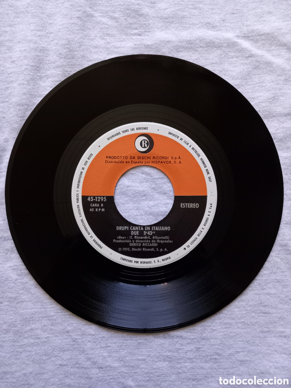 Discos de vinilo: DRUPI &rdquo;SERENO ES + DUE&rdquo; SINGLE 1975 - Foto 4