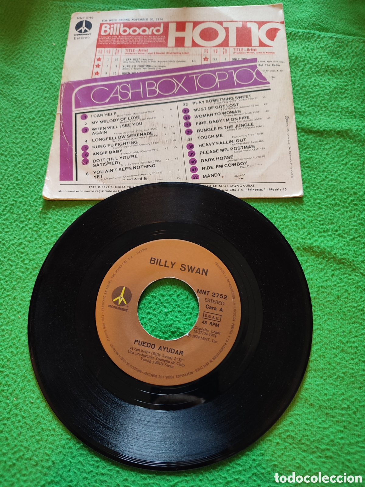 Discos de vinilo: Billy Swan - Puedo ayudar - Foto 2