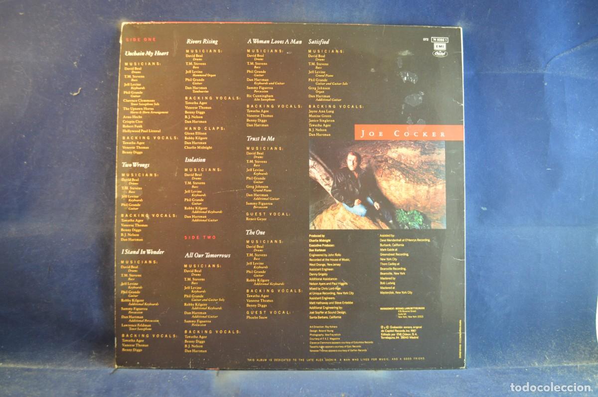 Discos de vinilo: JOE COCKER &ndash; UNCHAIN MY HEART - LP - Foto 2