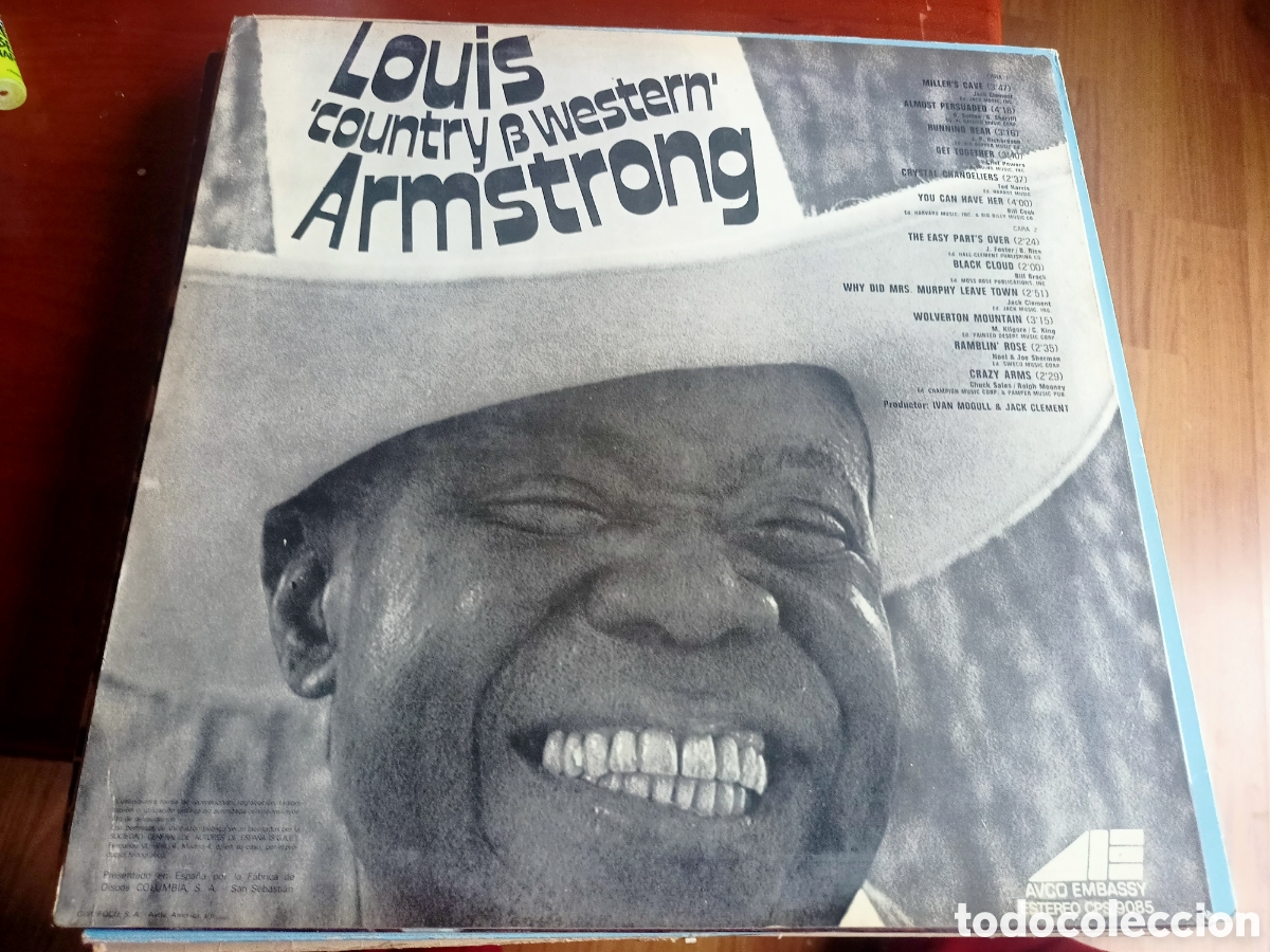 Discos de vinilo: Louis Armstrong Country & Western - Foto 2
