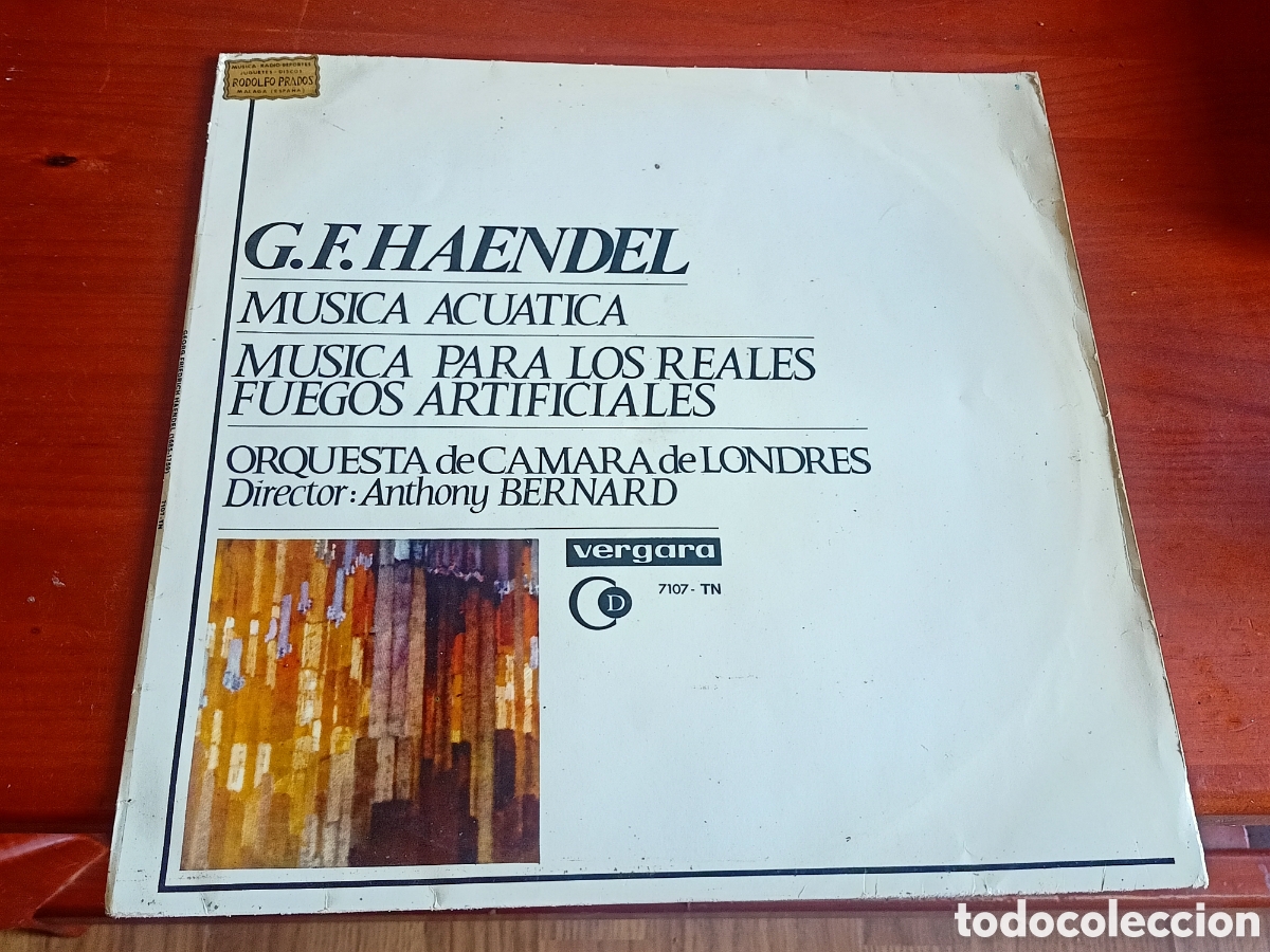 Discos de vinilo: Haendel M&uacute;sica acu&aacute;tica - Foto 1