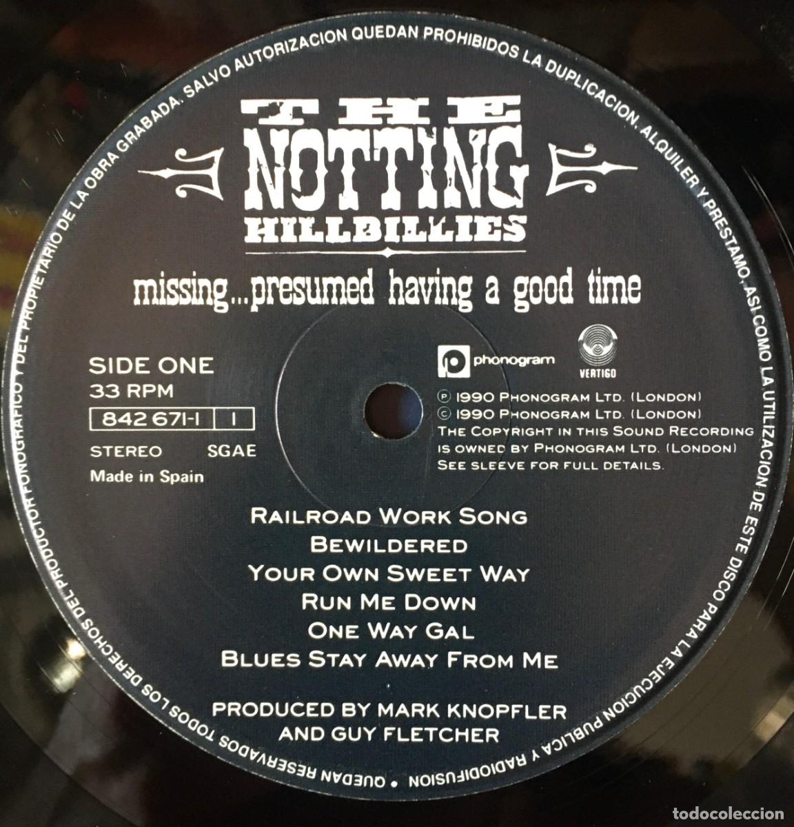 Discos de vinilo: THE NOTTING HILLBILLIES - MISSING...,LP edic 1990 - Foto 3